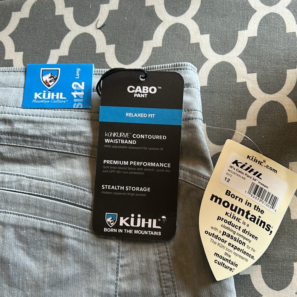 Kuhl Cabo Linen blend pant NWT sz 12L - Picture 9 of 14